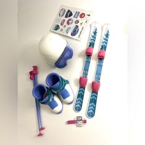 American Girl Doll  18” 2022 GOTY Corinne's Ski Accessories Complete Skiing Set